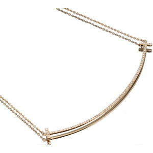 Tiffany T Smile Small Necklace Diamond